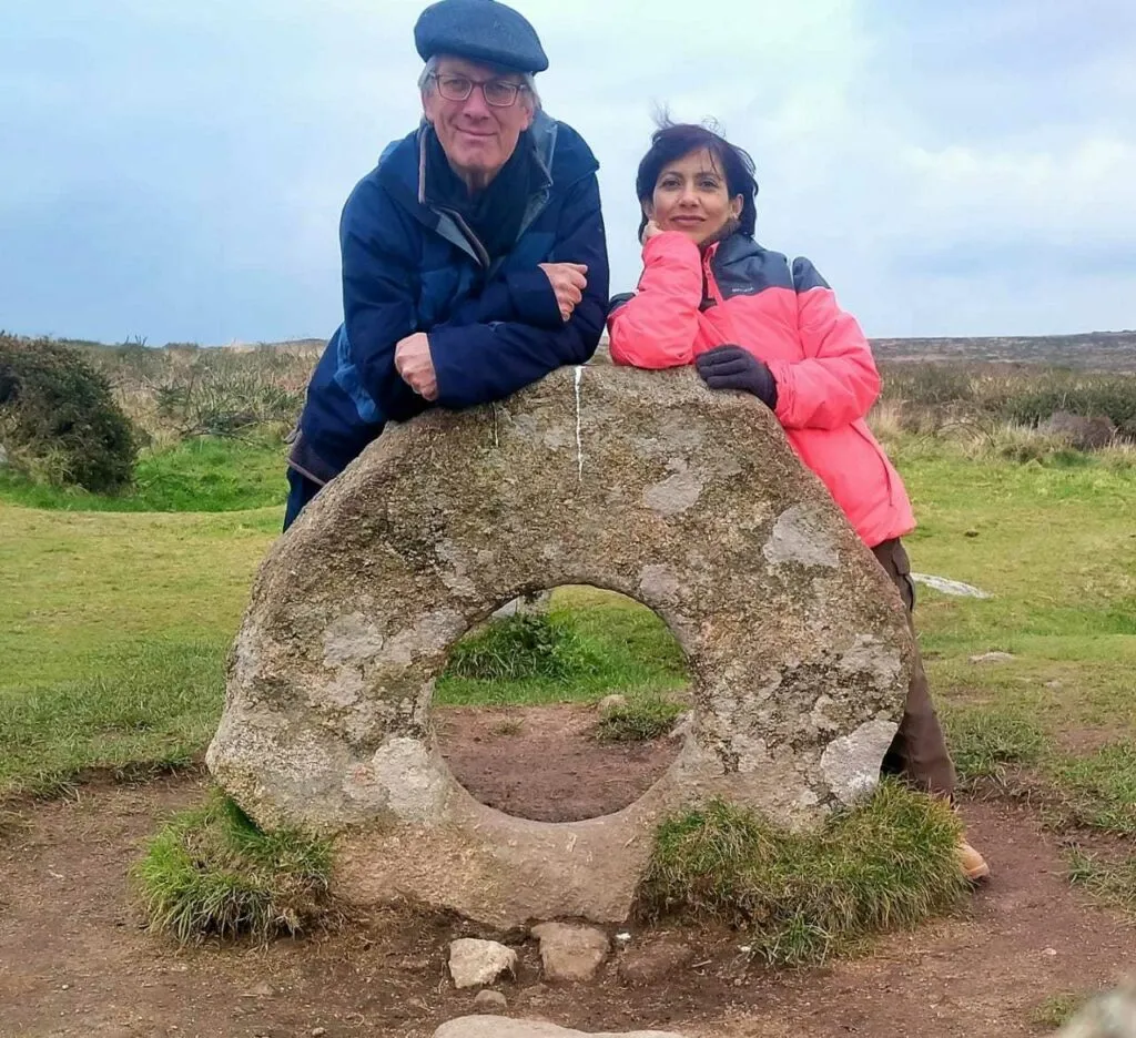 Devanshi and Michel, owners of Himalayan Orchard