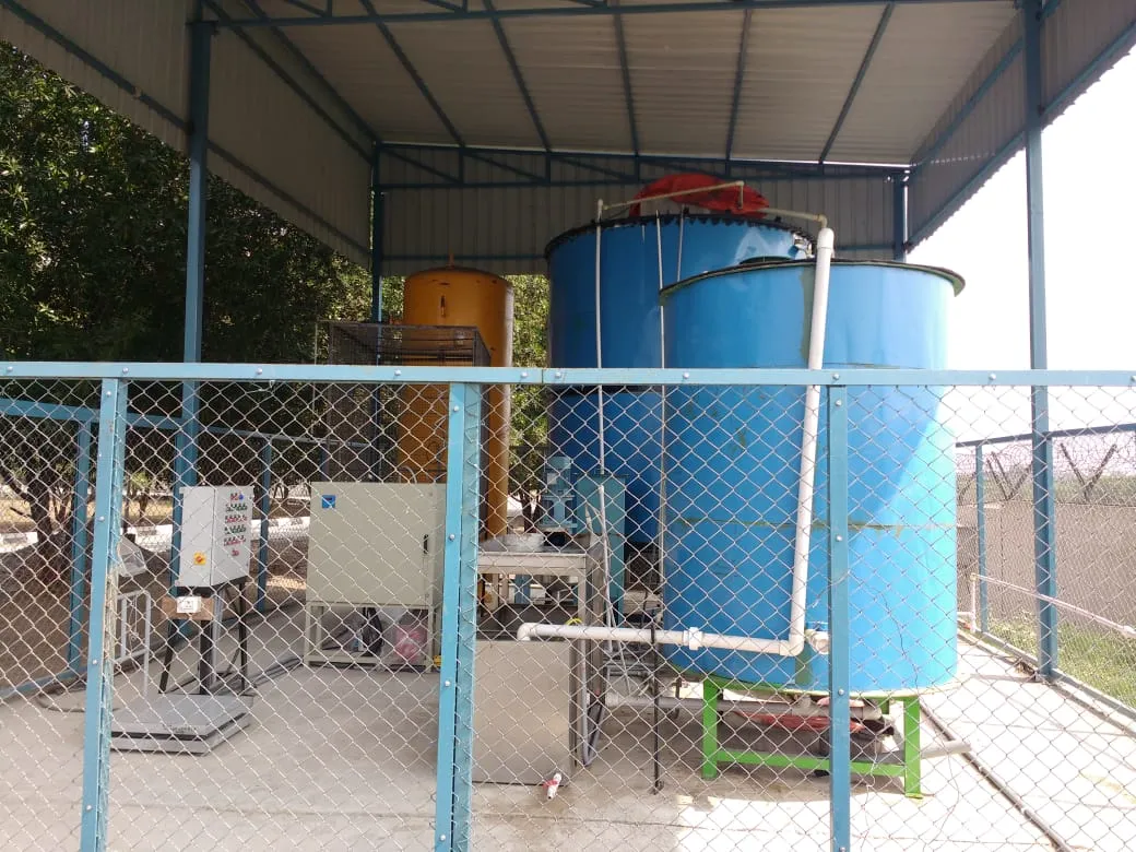 Engineer's startup Biogas plant