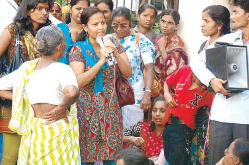 mumtaz shaikh as she advocates the need for public urinals for women in Mumbai