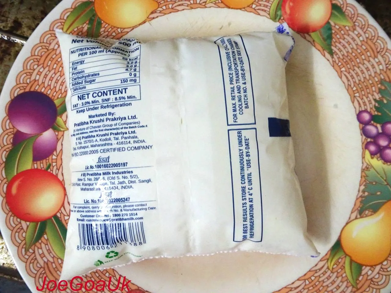 milk packet
