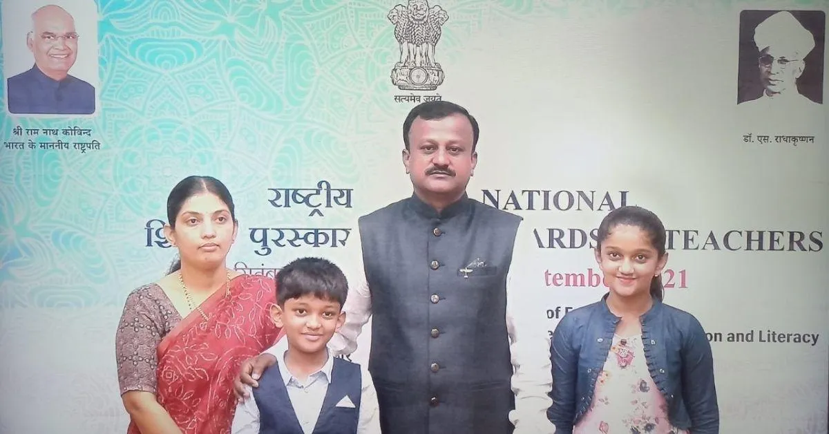 C M Nagaraja, a school teacher from Bengaluru working for Global warming