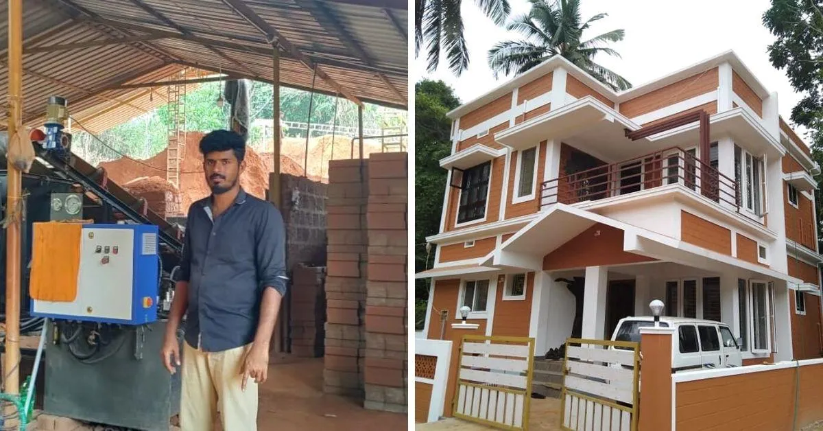 House Made of Suraksha Mud Blocks 