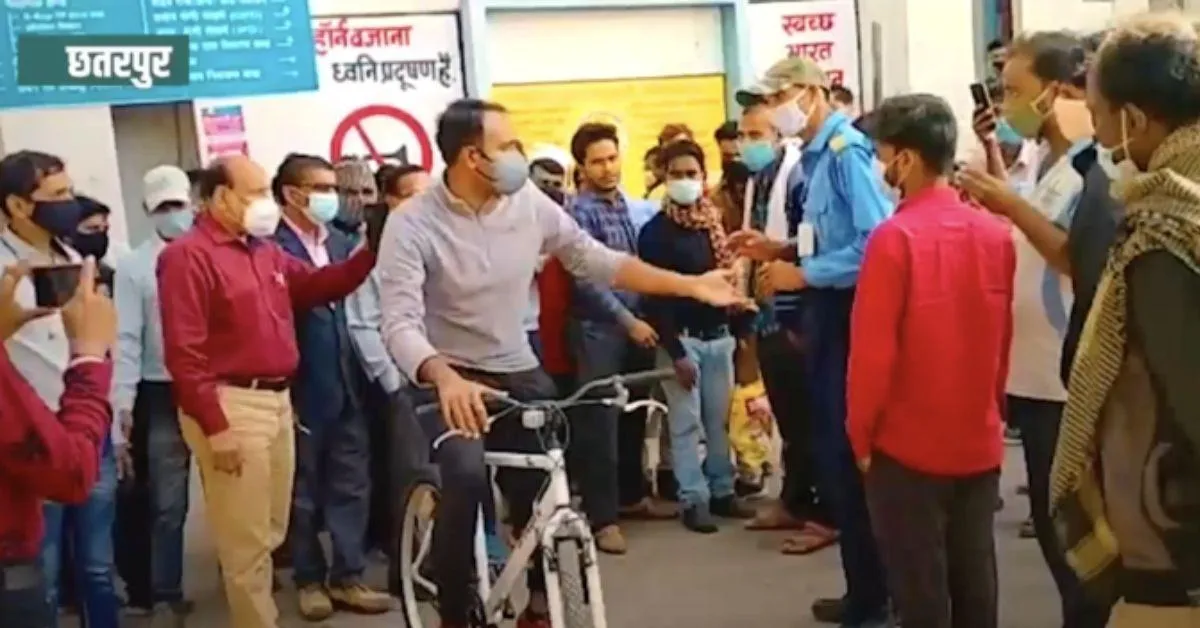 IAS Sandeep G R Chooses Cycle over Govt Car for Inspections