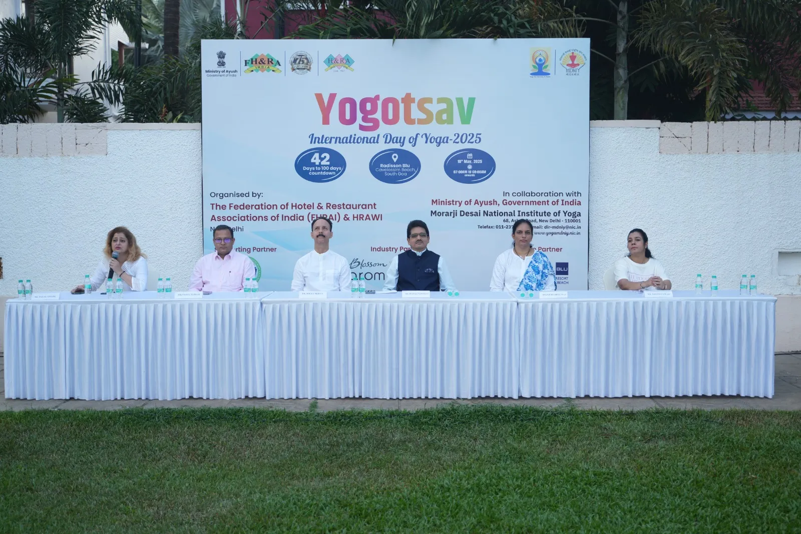 FHRAI-HRAWI in association with the Morarji Desai National Institute of Yoga conduct Yoga Mahotsav in Goa