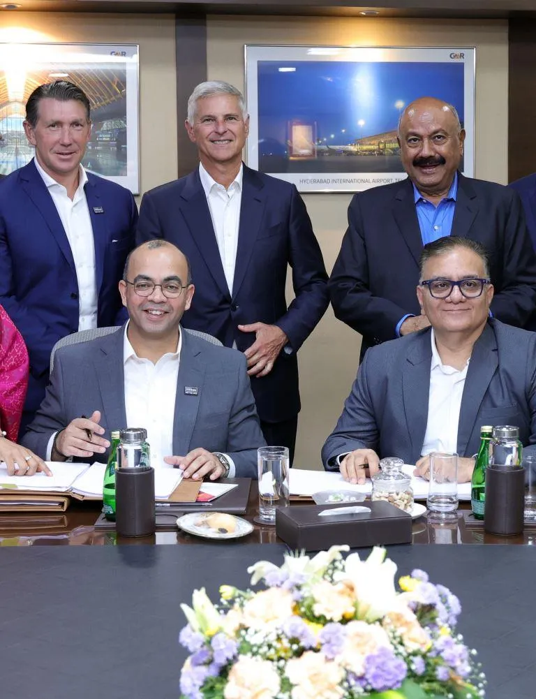 Waldorf Astoria and Hilton Hotels & Resorts and GMR Aerocity Signing