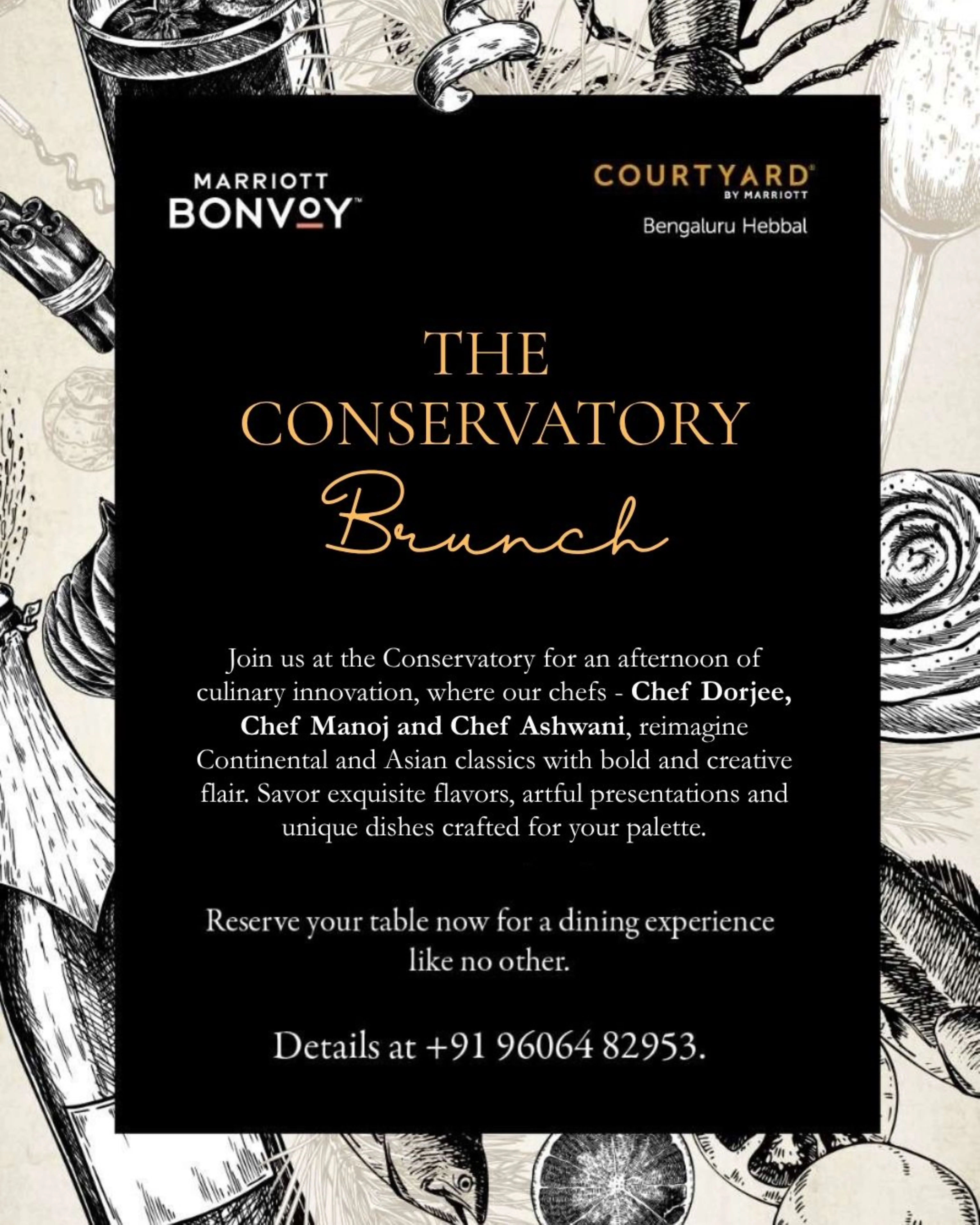 Invite Creative The Conservatory Courtyard by Marriott Bengaluru Hebbal