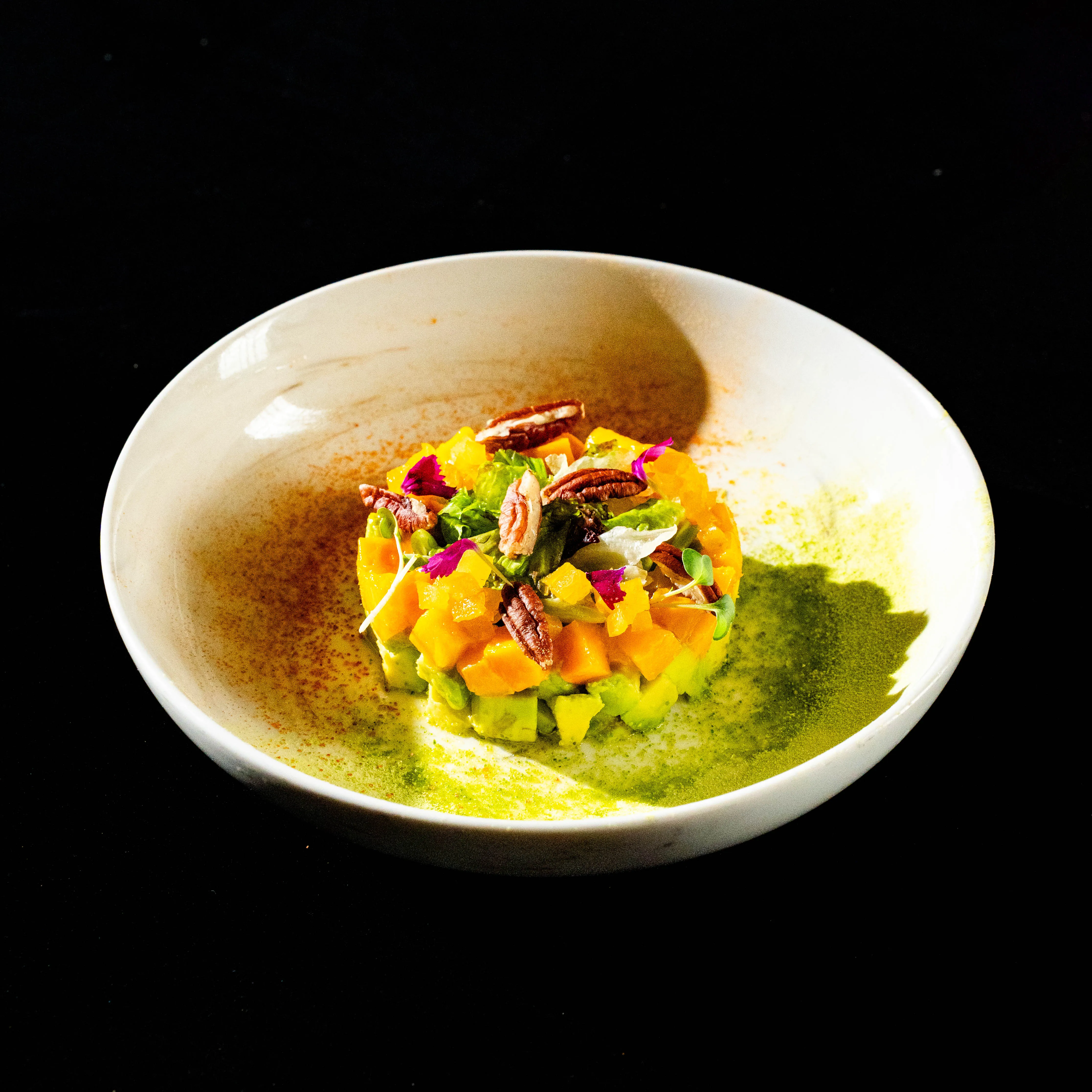Avacado Mango Apricot and Pecan Nut Salad