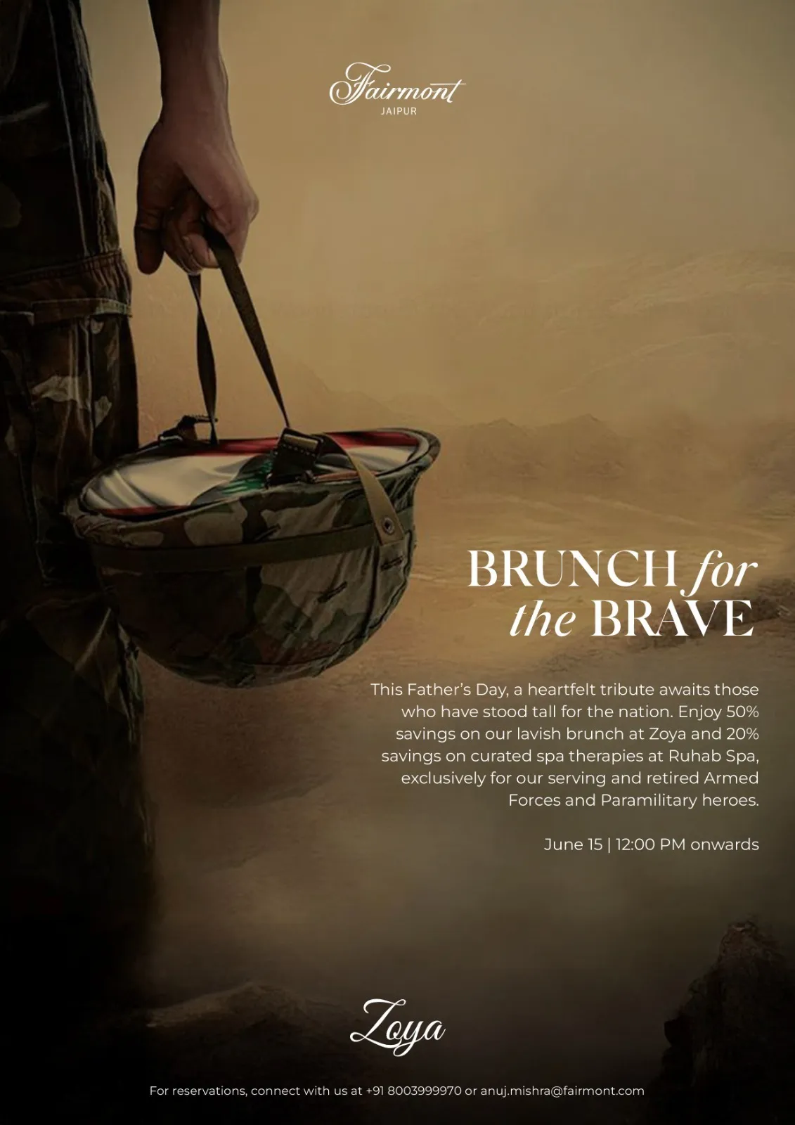 Fathers Day Brunch- Fairmont Jaipur