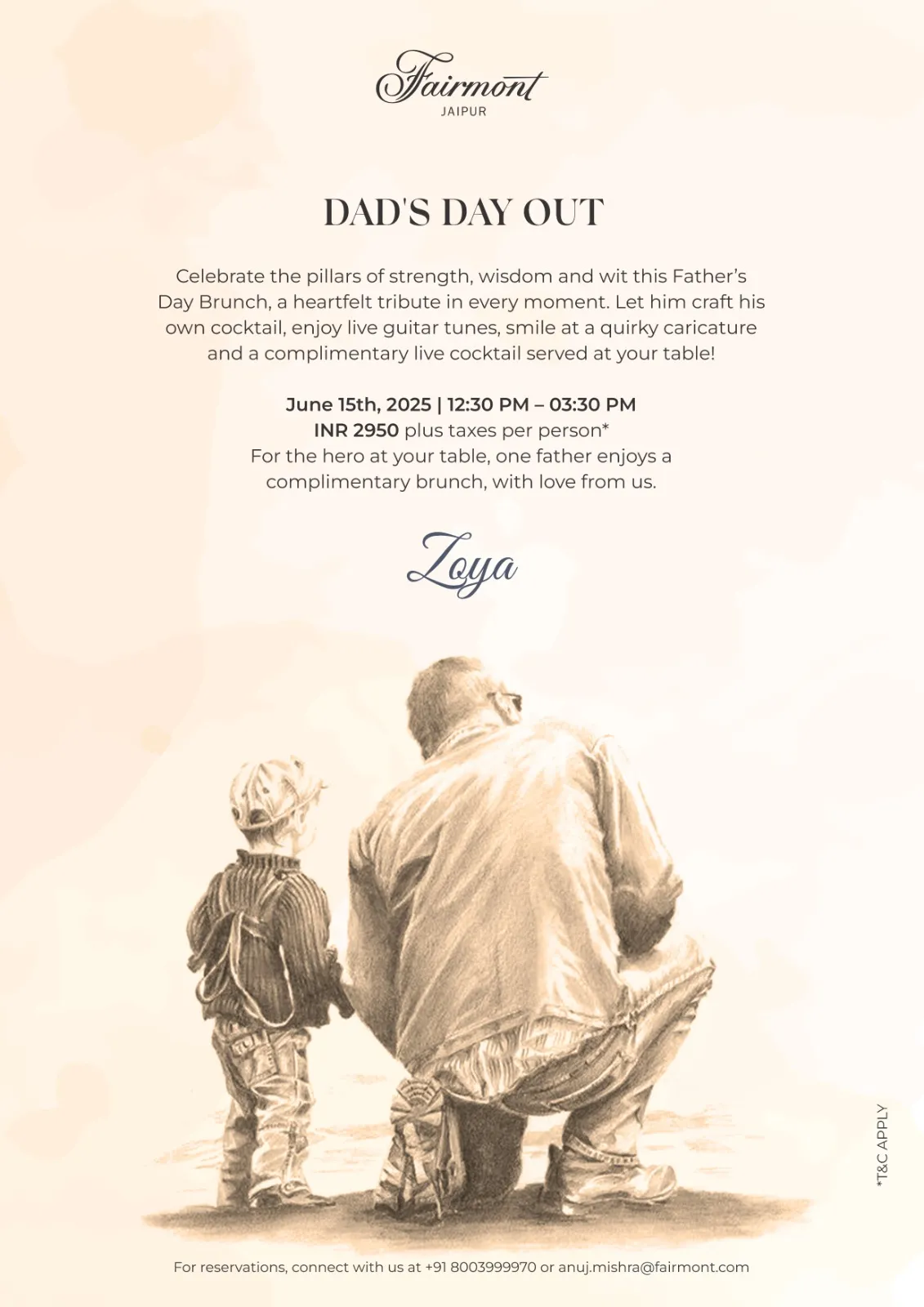 Fathers Day special- Fairmont Jaipur