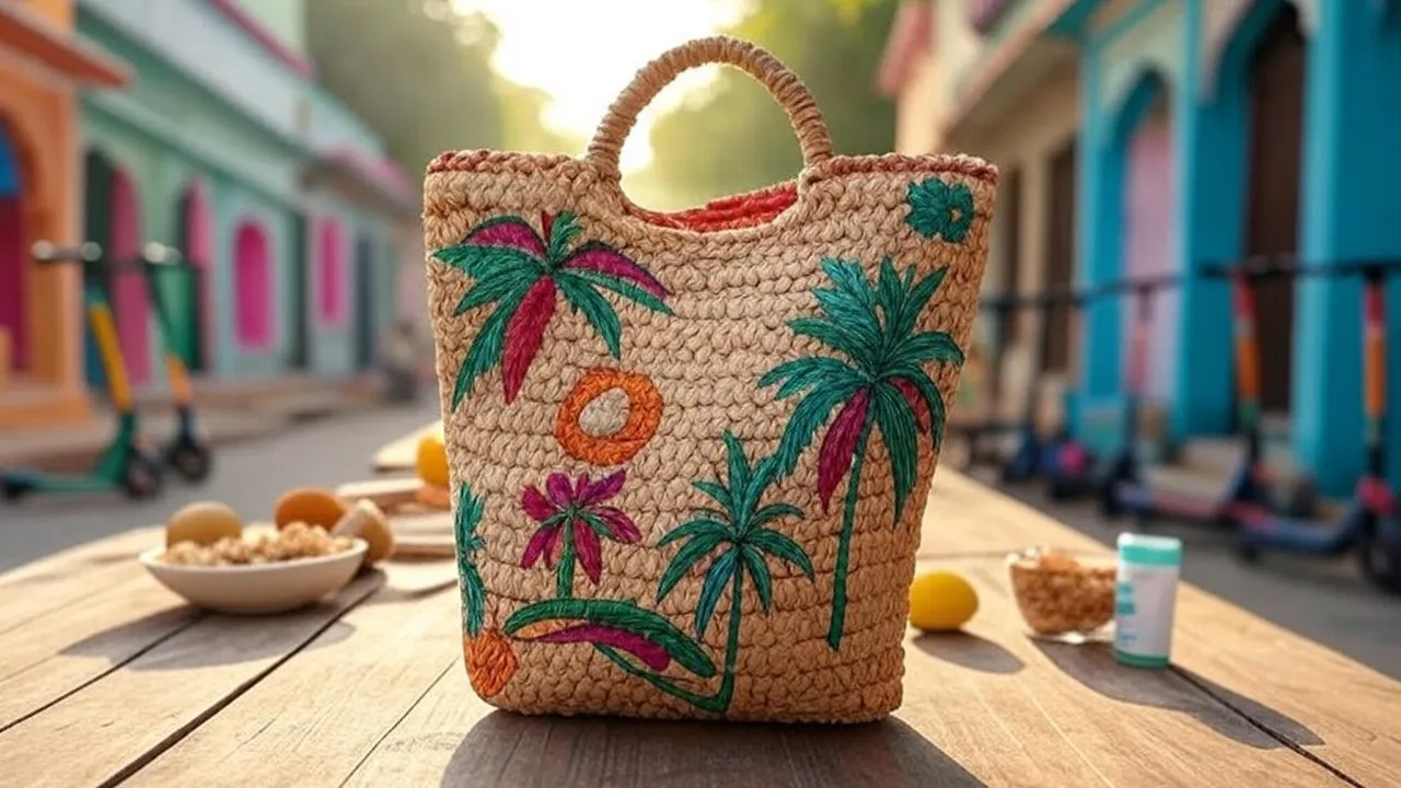 Raffia of Straw Bag: রাফিয়া বা স্ট্র ব্যাগ।