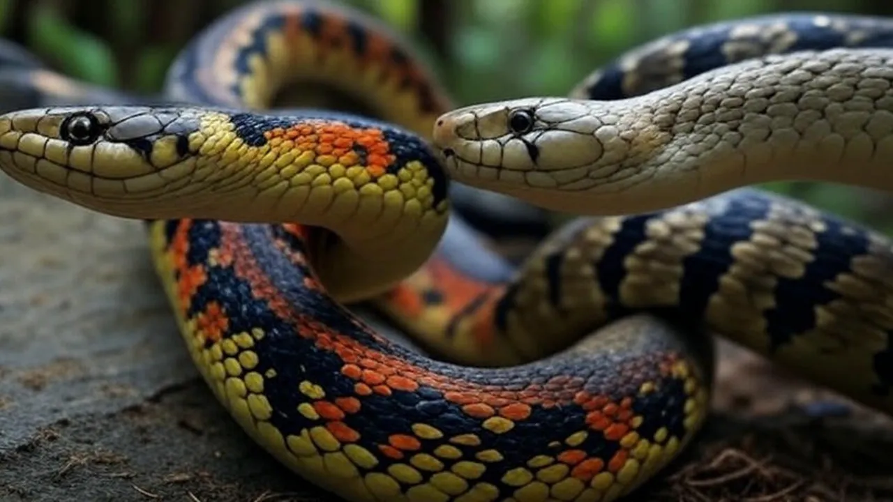 King Cobra vs Python: দুই ভয়ঙ্কর সাপ কিং কোবরা এবং পাইথন। 
