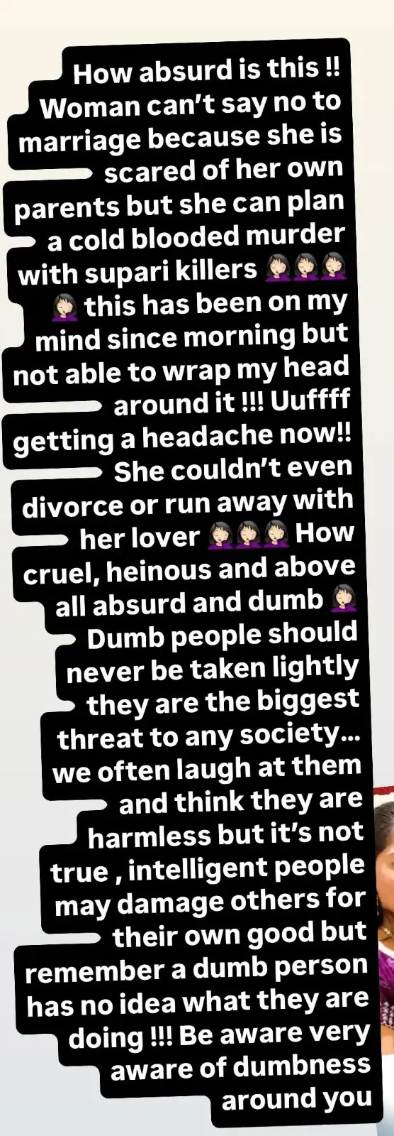 Kangana Ranaut's Instagram Story
