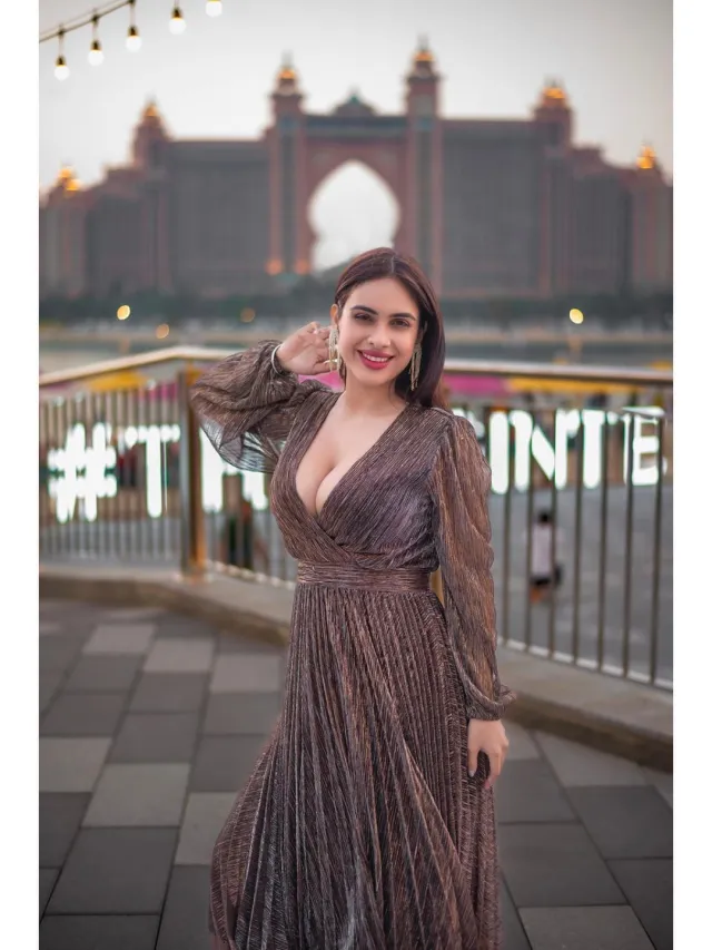 Jડીપ નેક ડ્રેસમાં નેહા મલિકનો અદભૂત અવતાર