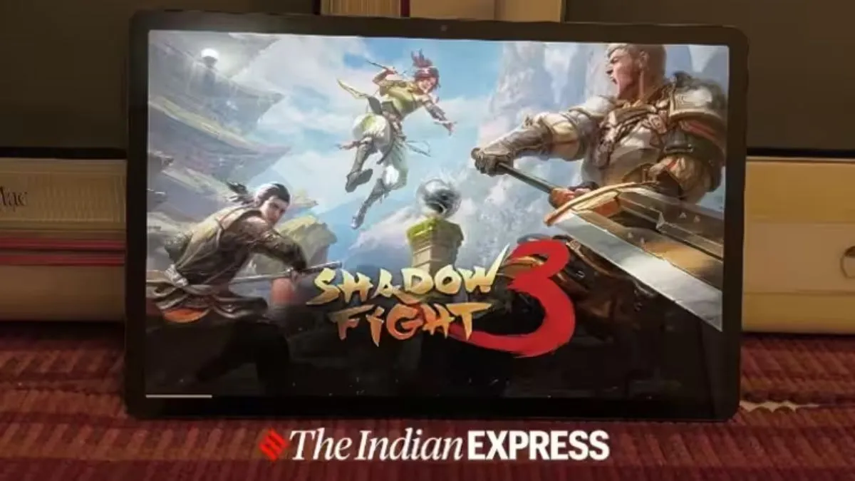 Galaxy Tab S7 FE offers a premium metal unibody design with optional LTE connectivity (Image credit: Anuj Bhatia/The Indian Express)