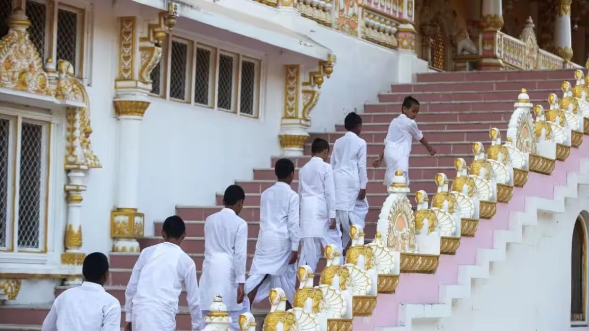 Manipur students new lifestyle in Swaminarayan Gurukul in Gujarat