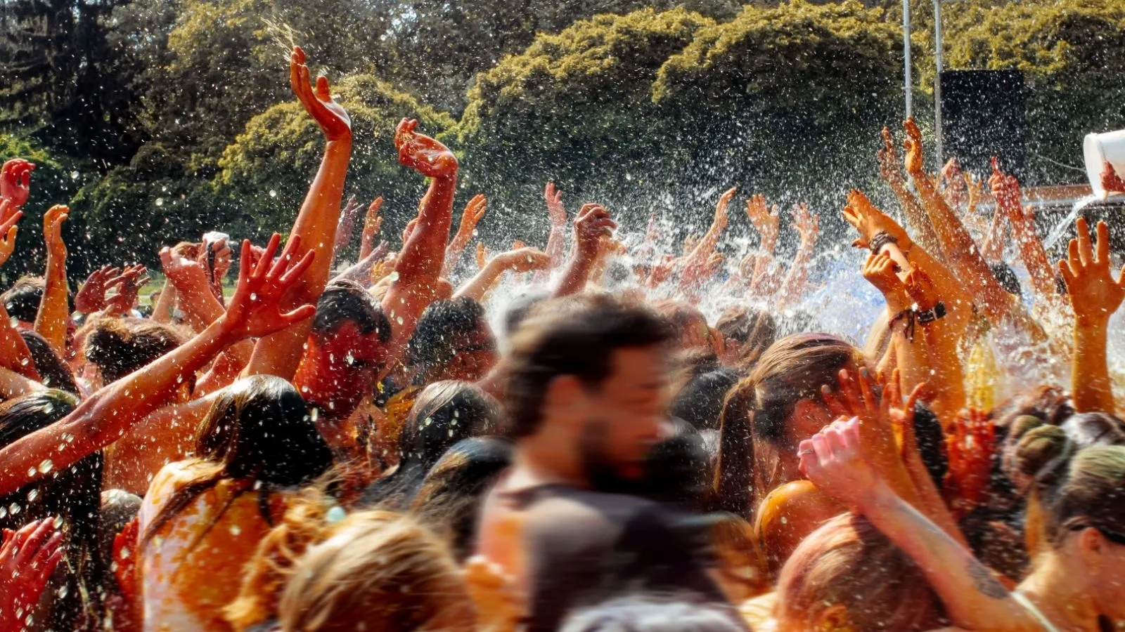 Dhuleti celebrations 2024 - Rain dance in a private party plot