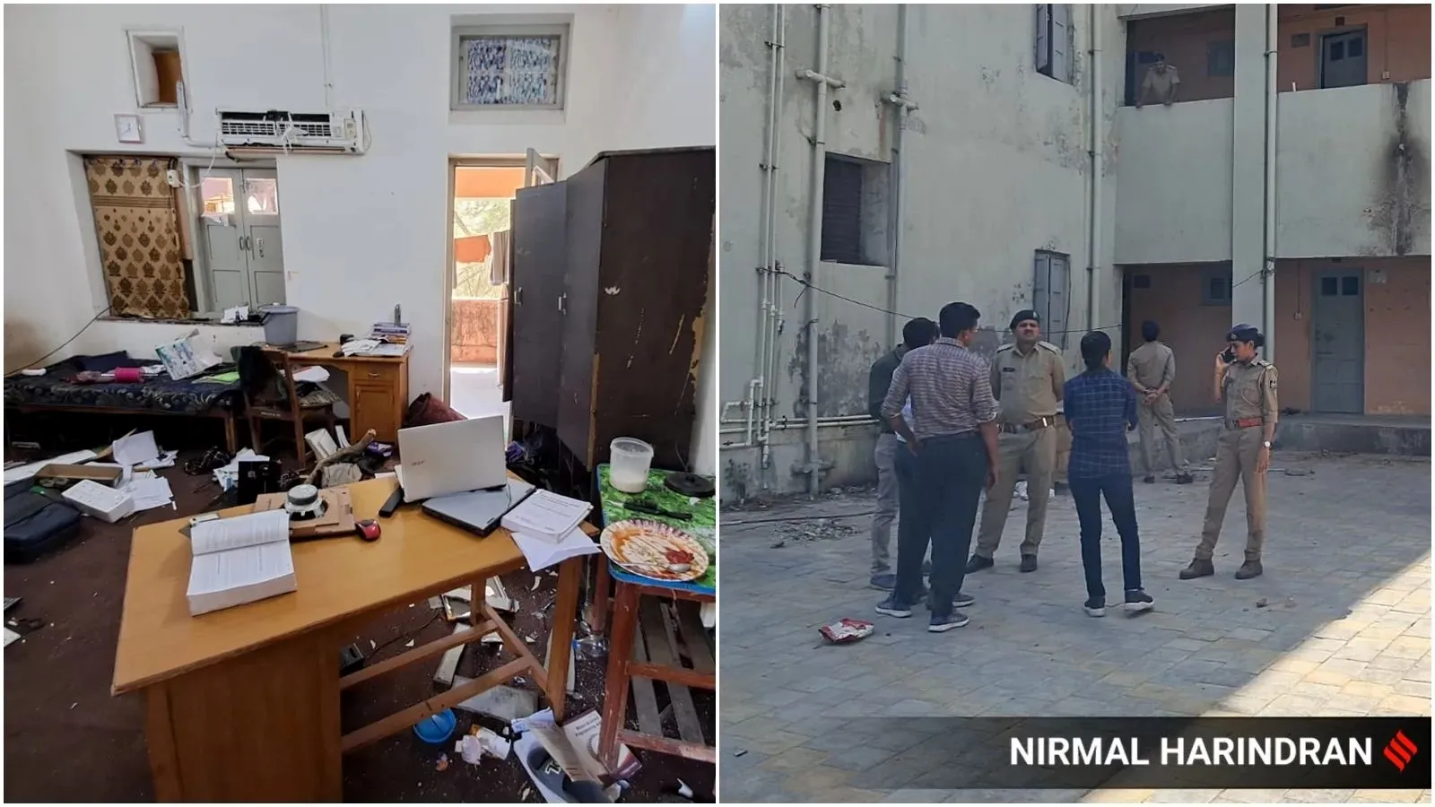 Gujarat University attack foreign students Namaz Issue