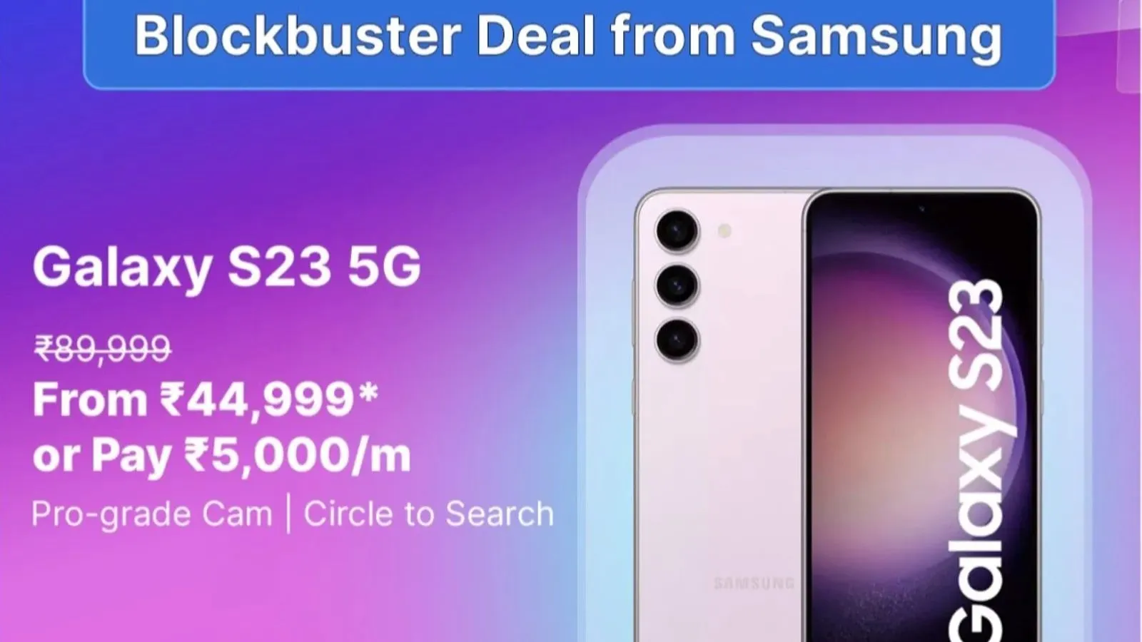 Blockbuster deal from samsung