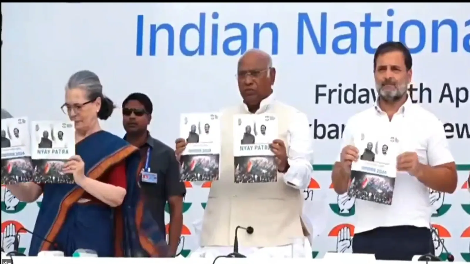 Congress releases Lok Sabha election manifesto