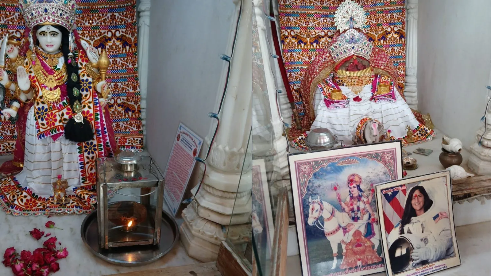 સુનિતા વિલિયમ્સ સુરક્ષિત પૃથ્વી પર પરત ફરે એ માટે માદરે વતન ઝુલાસણ ગામે દોલા માતા સમક્ષ અખંડ જ્યોત | Akhand Jyot for Sunita Williams Safe Return