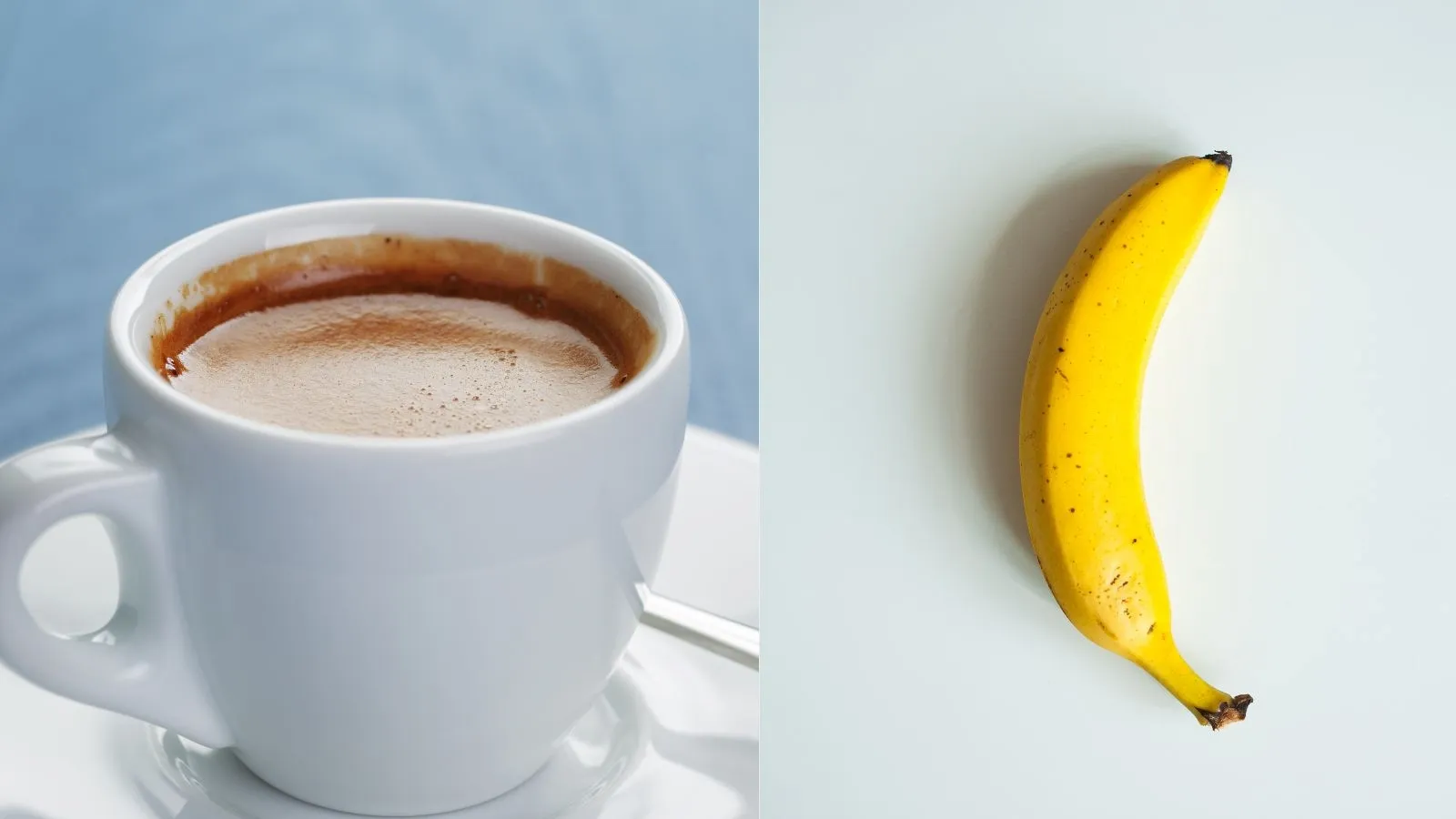 Black coffee And Banana