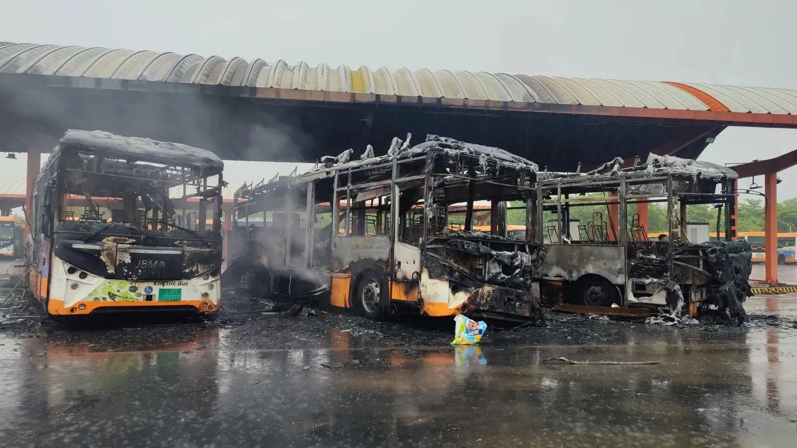 Bus Fire in Ahmedabad