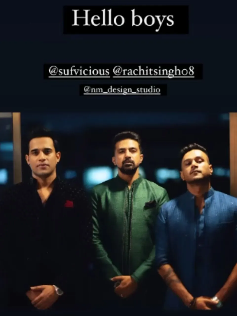 Rachit Singh with Huma qureshi brother