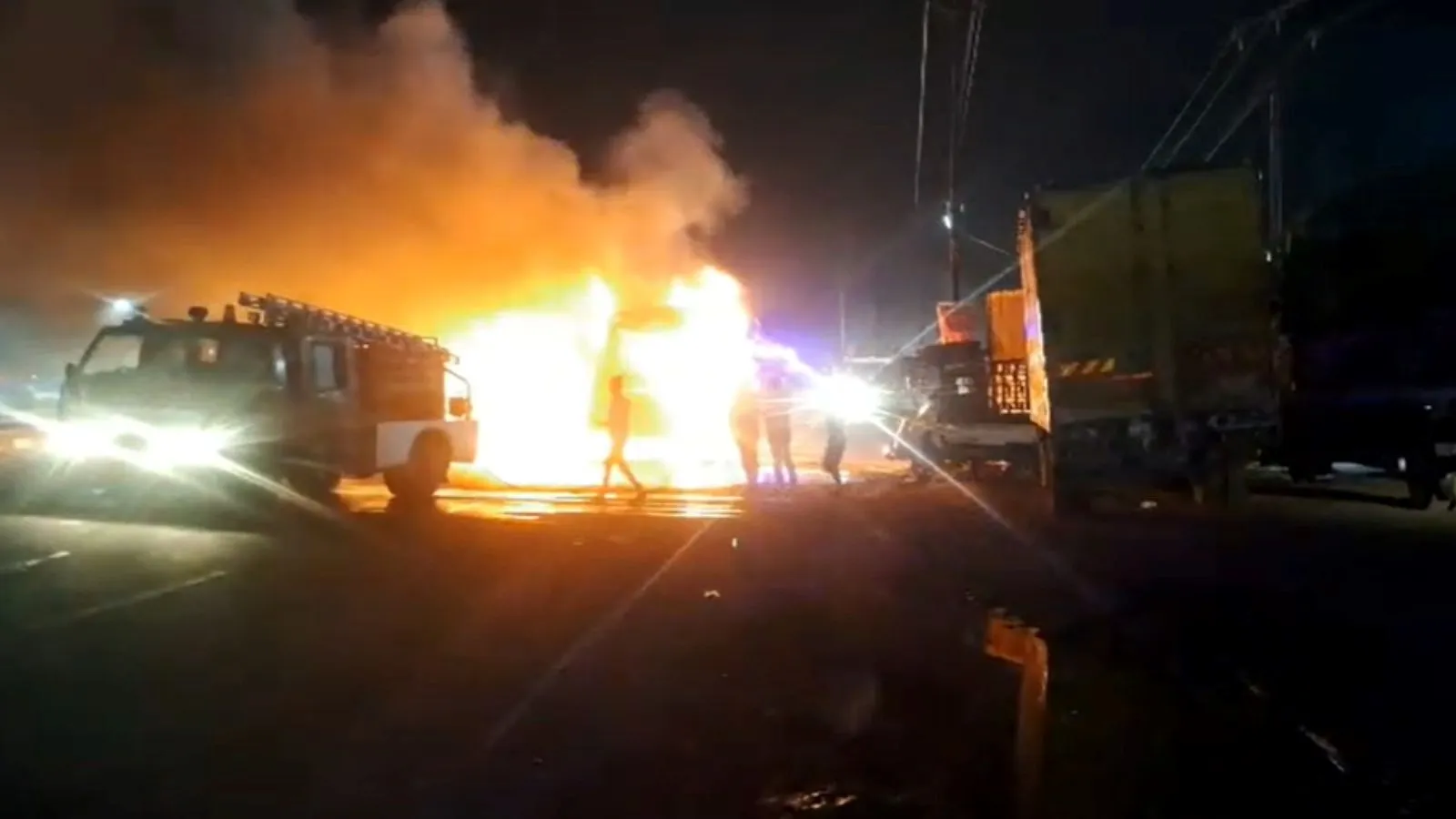 Surendranagar Truck Fire