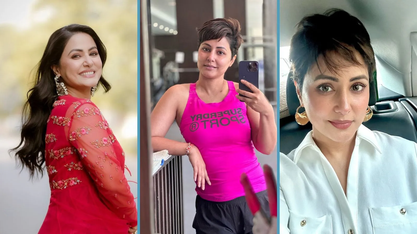 hina khan | hina khan Photo | hina khan breast cancer treatment | hina khan cancer treatment | hina khan short hair look | hina khan video | hina khan movies and tv shows | hina khan boyfriend