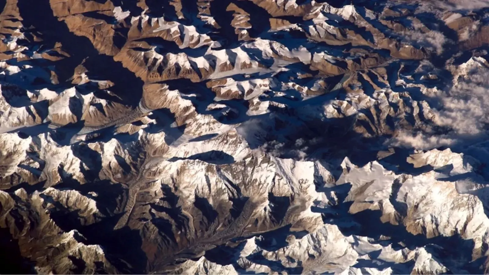 Mount Everest, scientists, photo taken from space,