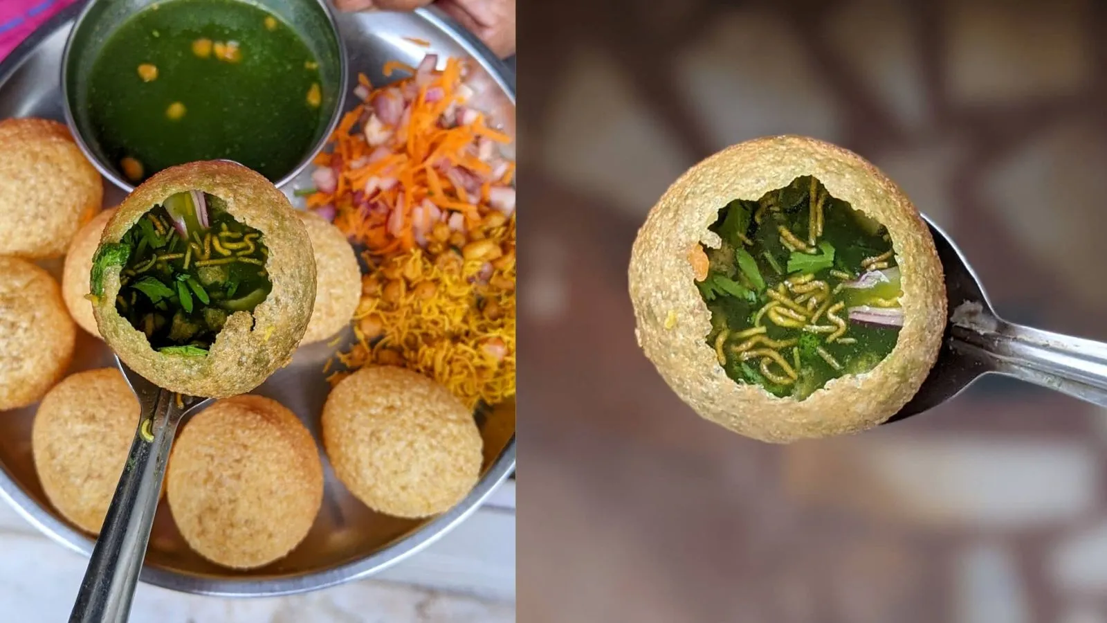 Suji ke golgappe, aata ke golgappe