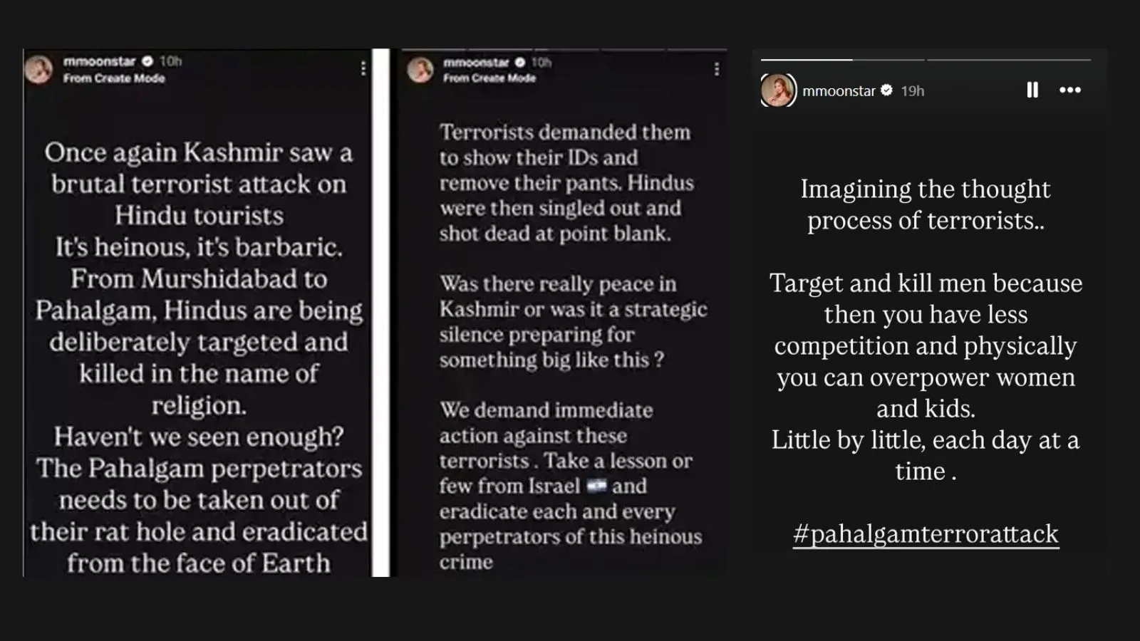 munmun dutta pahalgam terror attack, pahalgam terror attack news