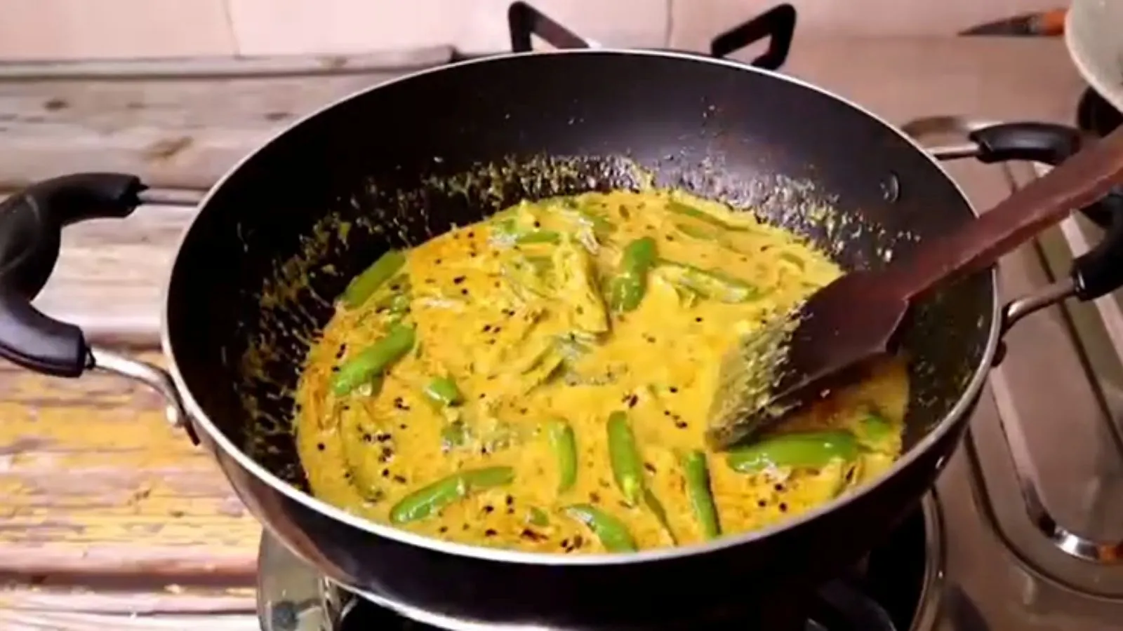 How To Make Malai Mirchi Sabji, Spicy Malai Chili recipe