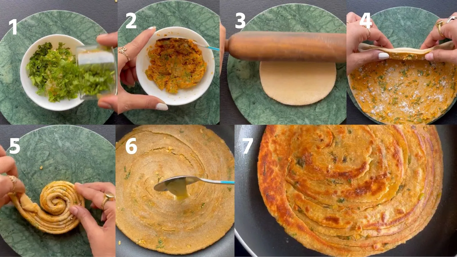 how to make lachha paratha