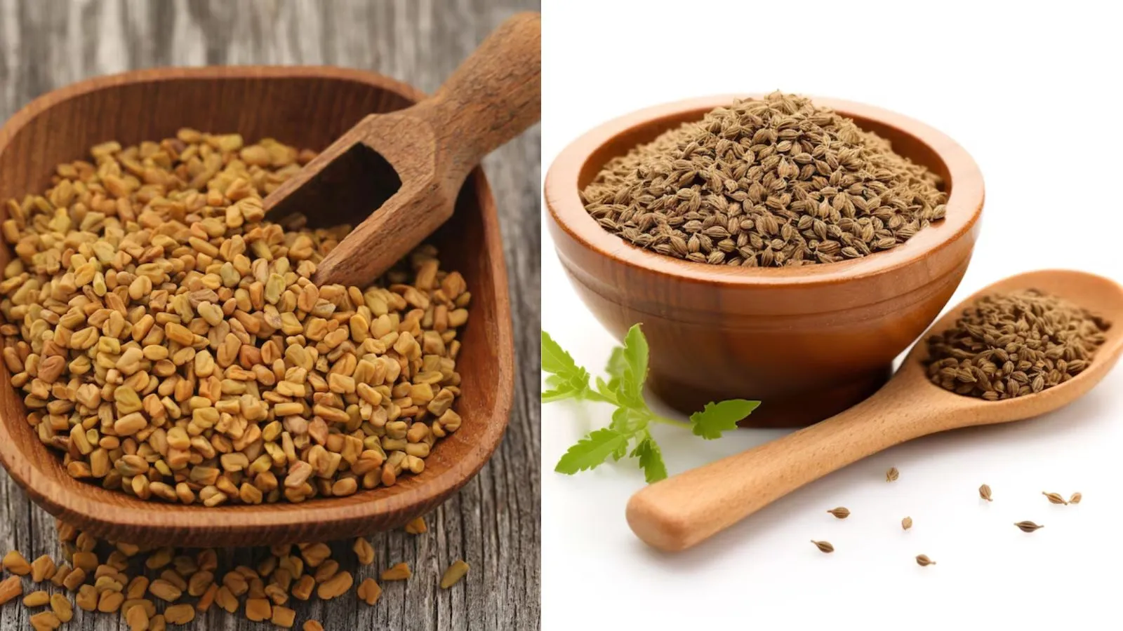 fenugreek and carrom seeds