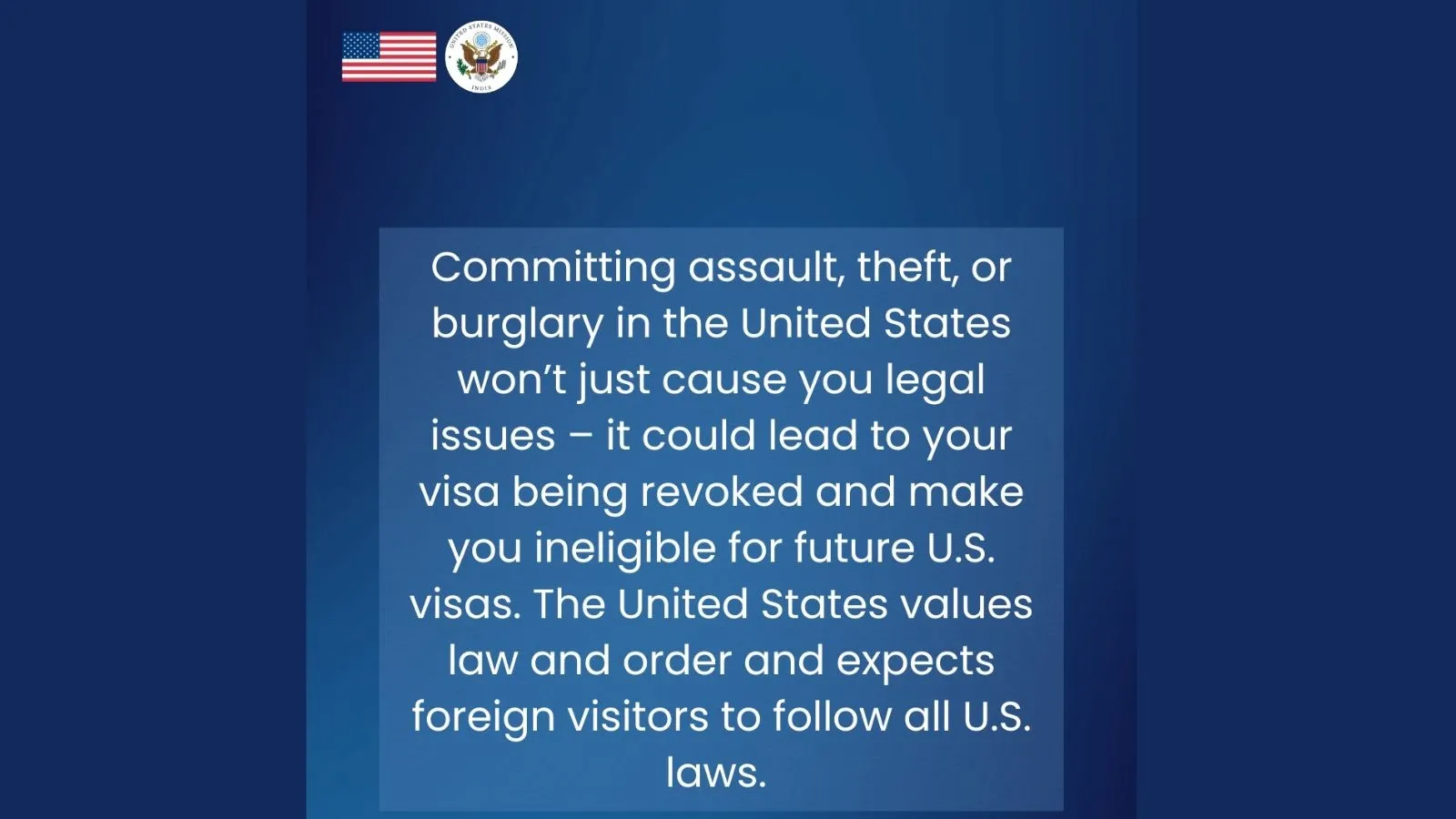 crimes affecting US visa