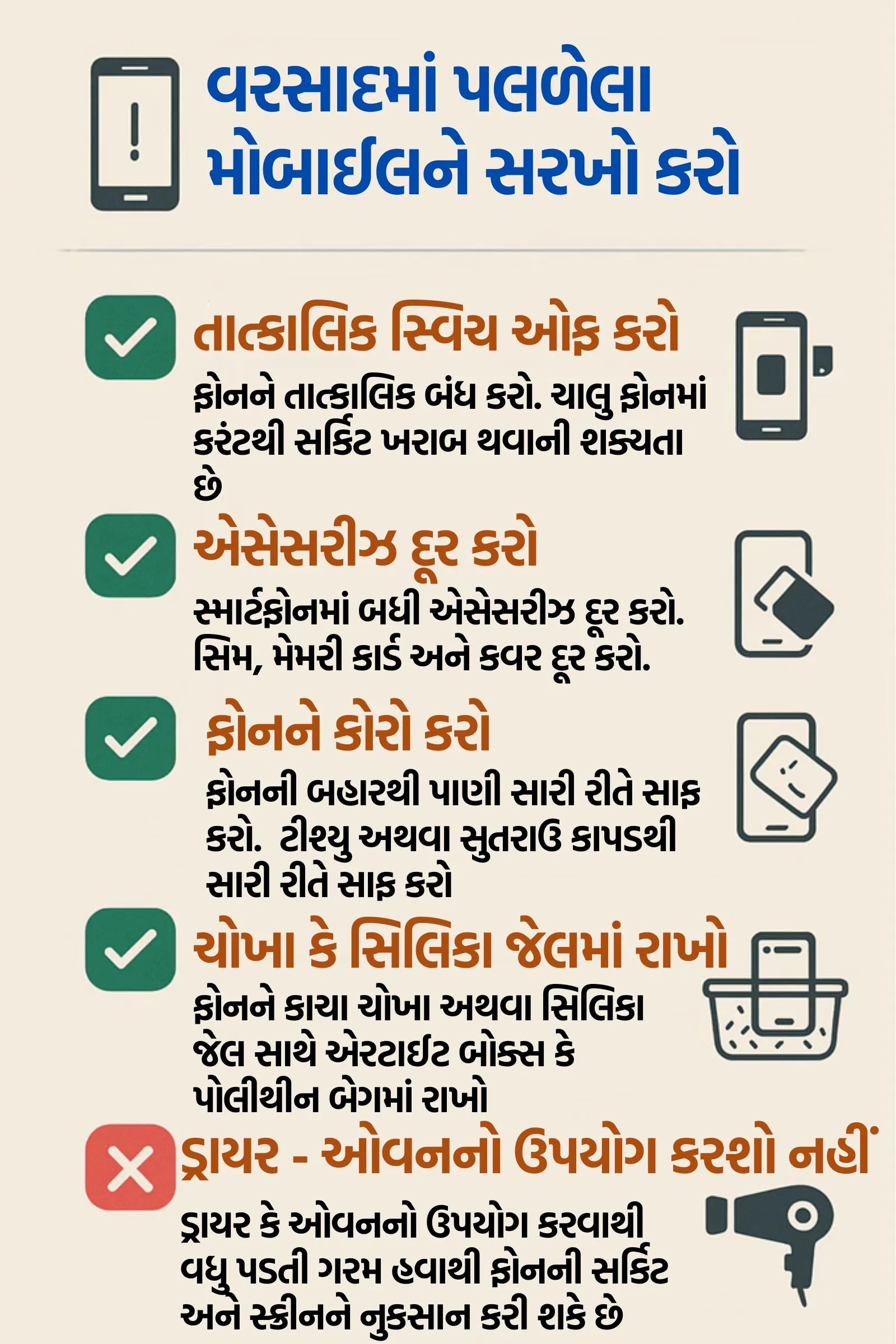 Rainwater Phone Damage Solution