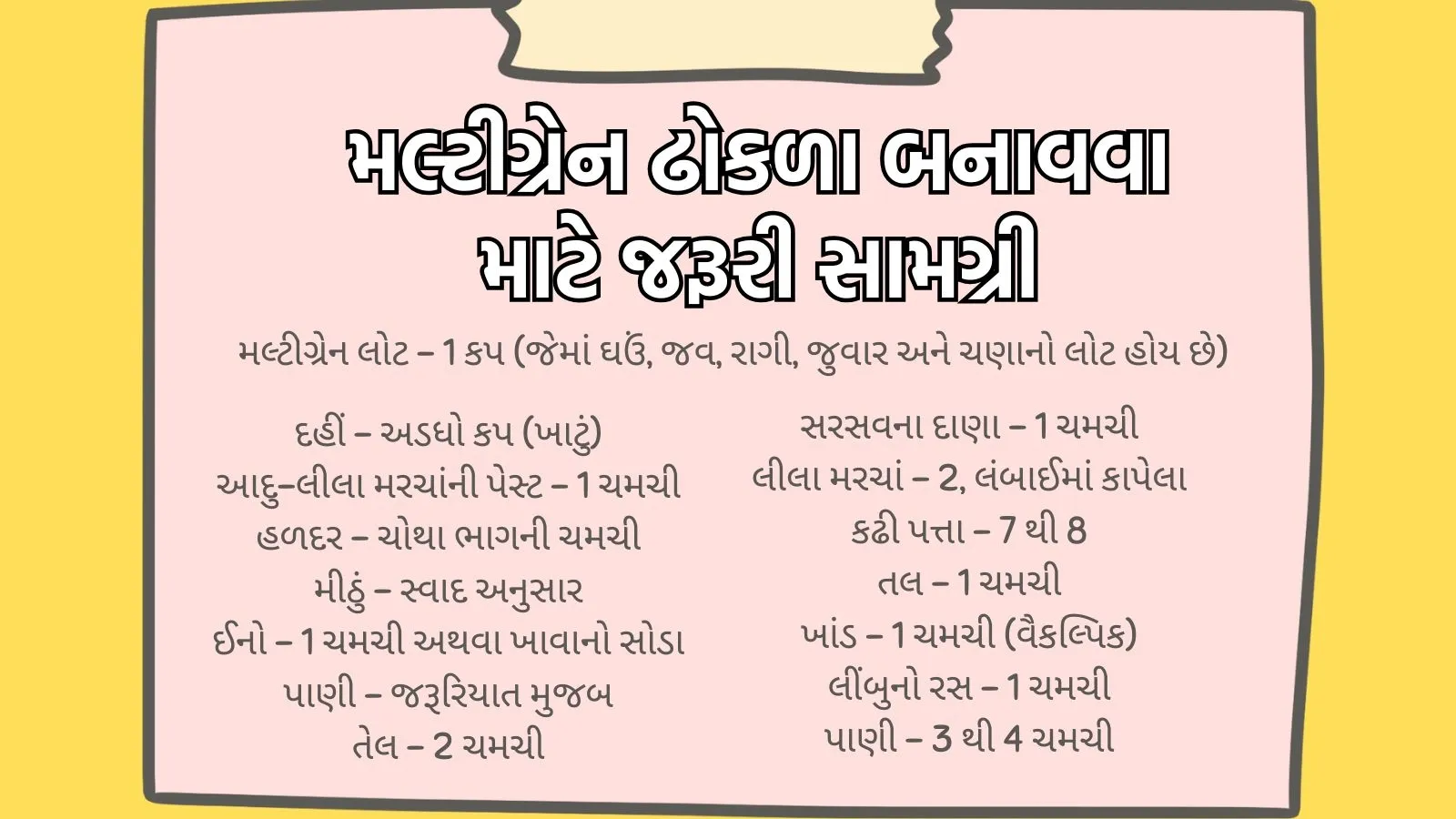 Dhokla Recipe, Multigrain Dhokla