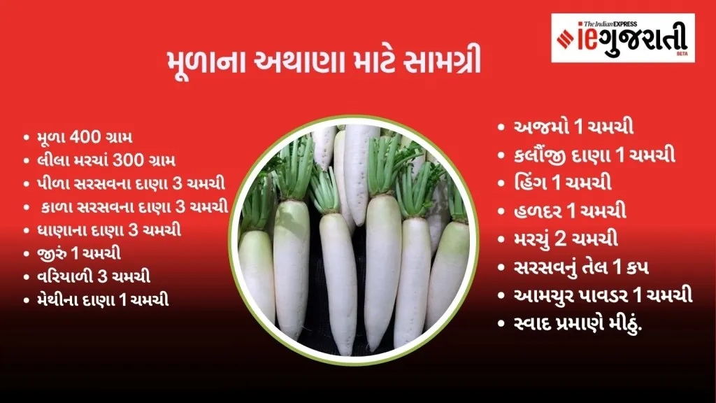 Moola no achar, Radish Chilli Pickle