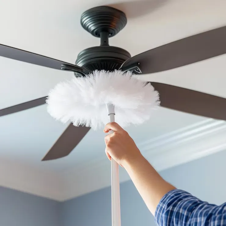 clean ceiling fan