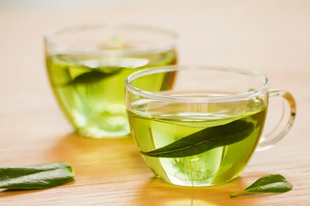 green tea bag