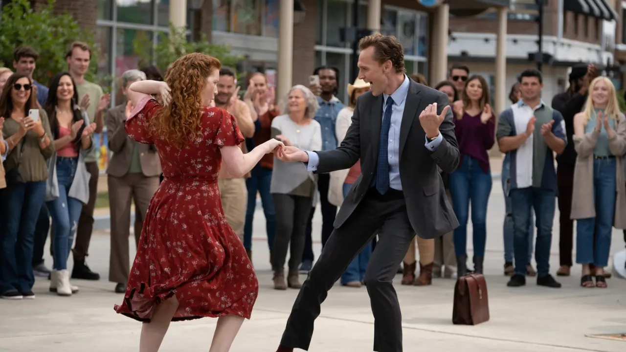 Tom Hiddleston dancing