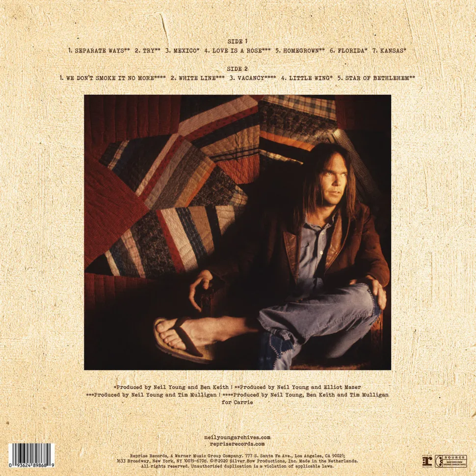 Neil Young News: 1st THOUGHTS: Neil Young's New Album 'Homegrown'