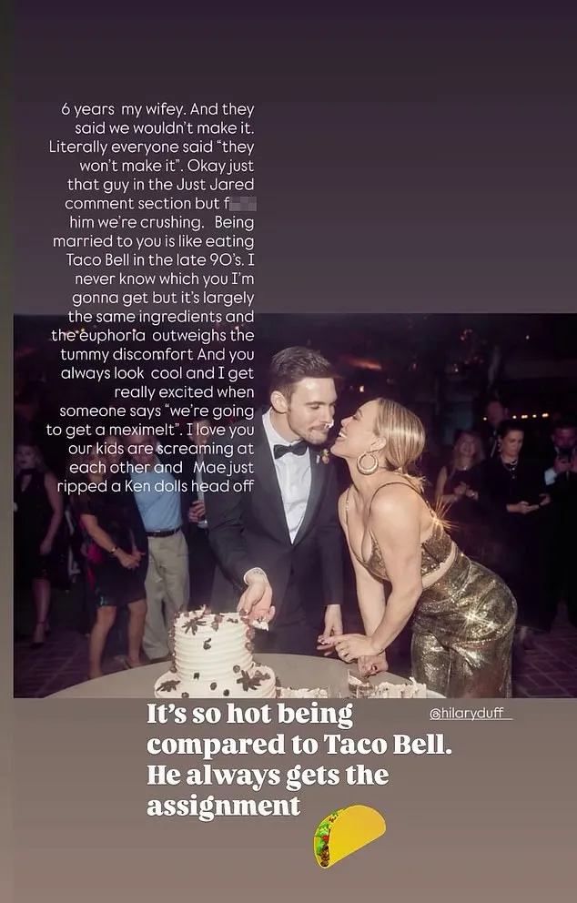 Hilary Duff fires back at skeptics as she celebrates six years of marriage  to Matthew Koma