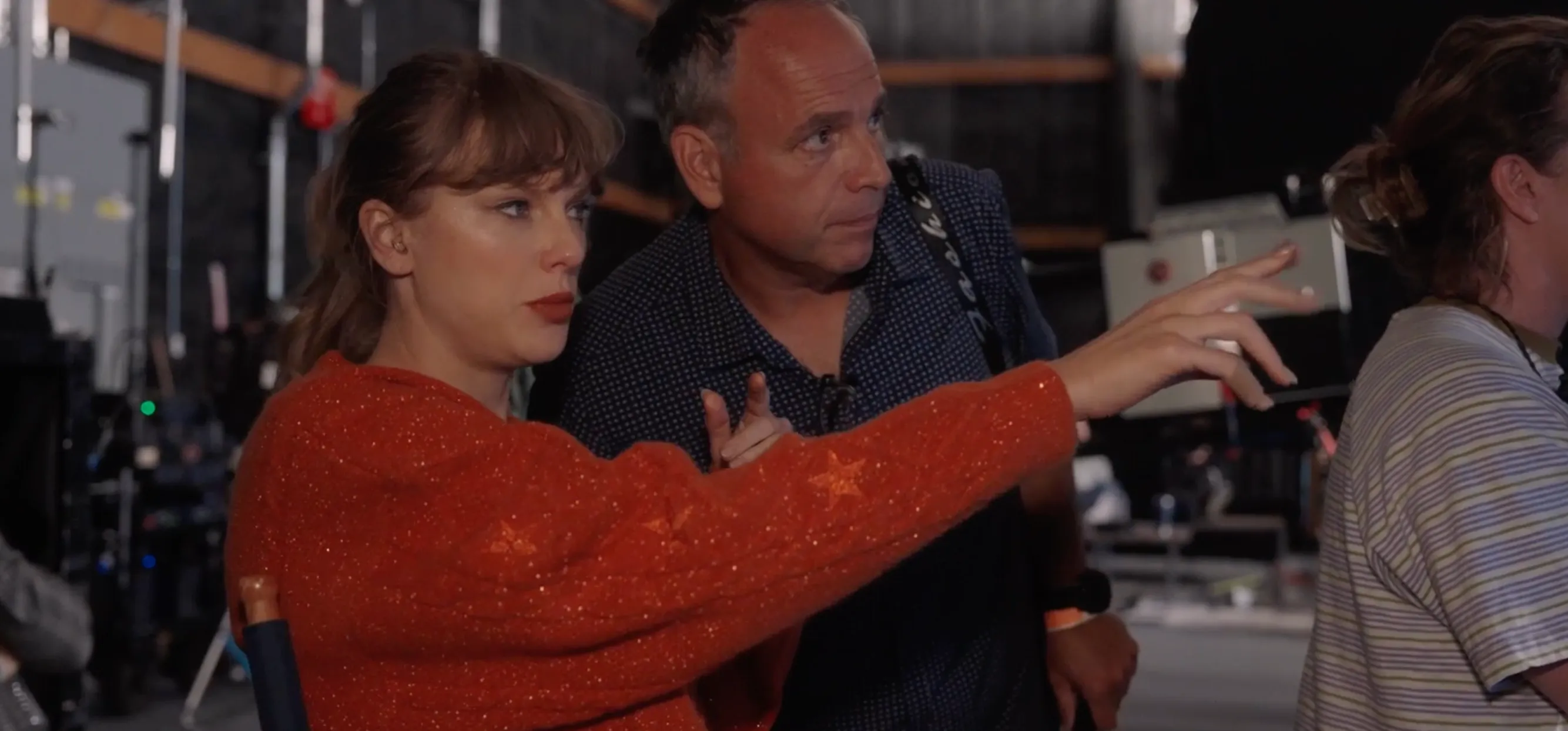 Taylor Swift Wears Her $70 'Life of a Showgirl' Cardigan to Direct a Secret  Project | Marie Claire