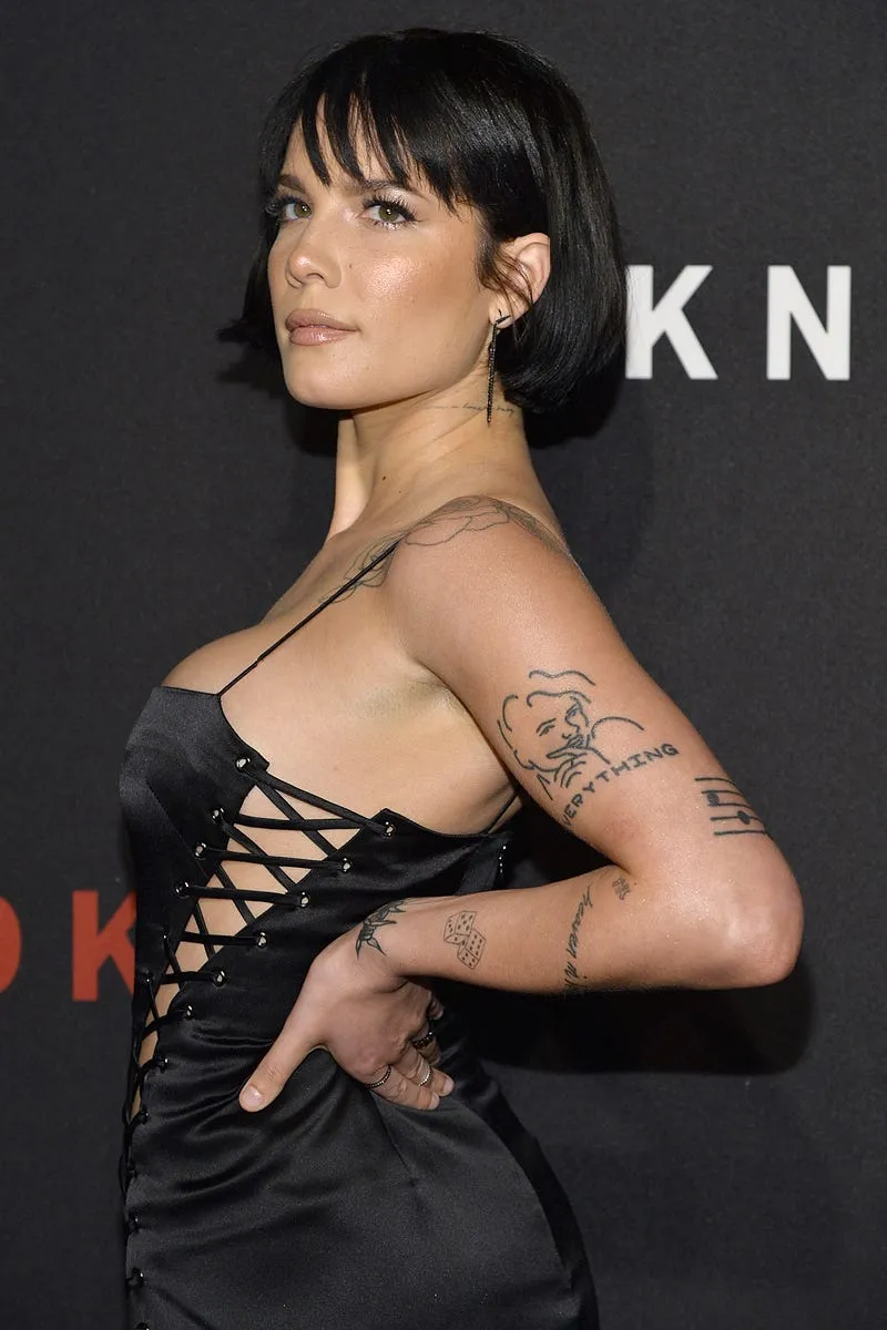halsey at the dkny 30th birthday celebration