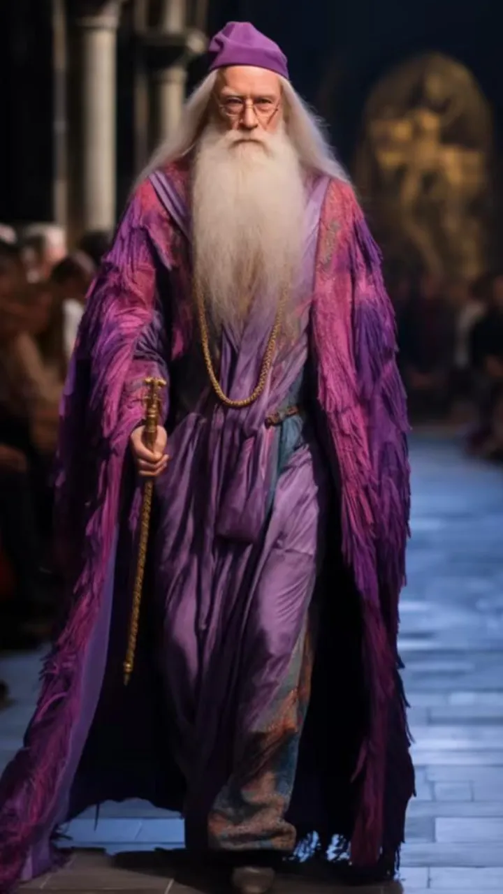 AI --Professor Albus Dumbledore in Balenciaga