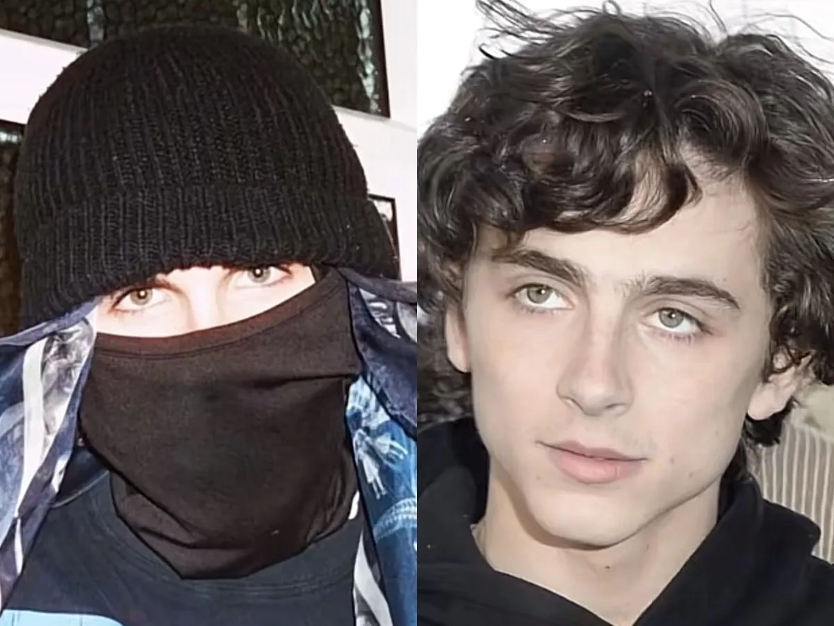 Timoth&eacute;e Chalamet living a secret life as masked UK rapper EsDeeKid?  Actor's Fakemink link, mysterious emojis spark wild theories