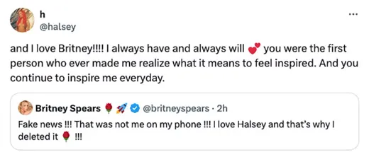 Britney Spears Halsey