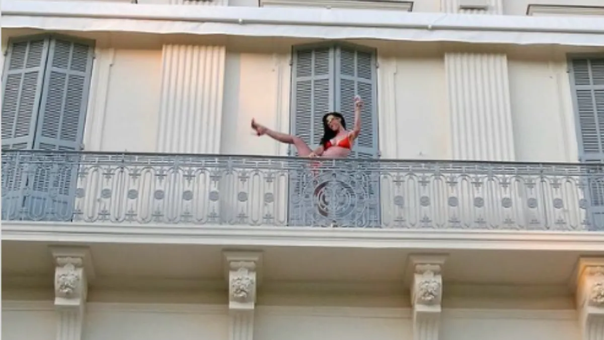 Katy Perry Orange Bikini